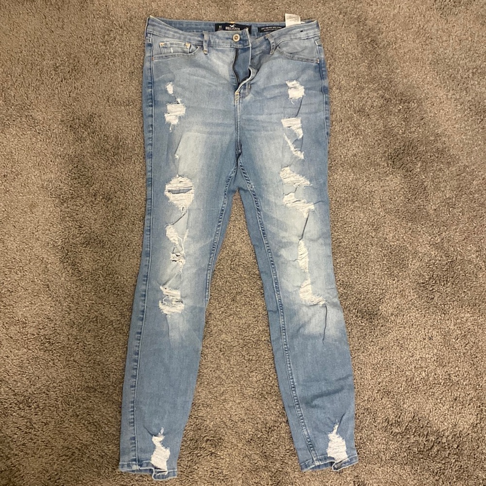 hollister high rise skinny jeans